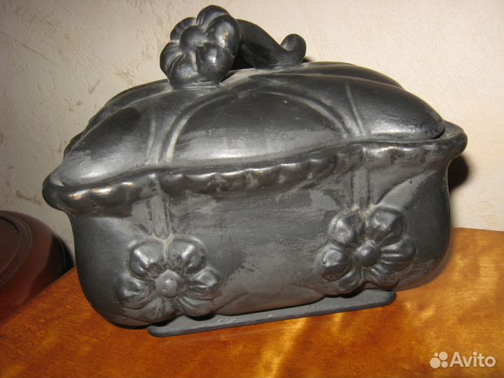 Шкатулка антиквариат керамика