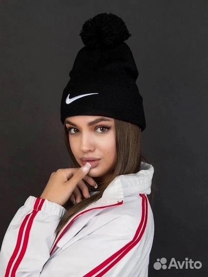 Шапка вязанная женская nike