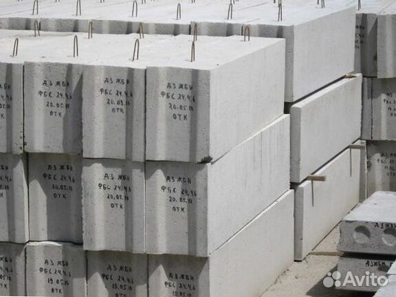 Фундаментные бетонные блоки