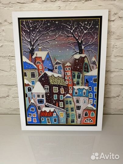 Картина бисером (в раме)