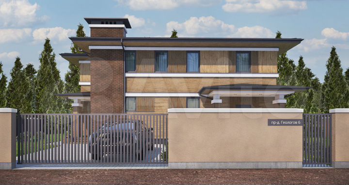 Дом 171,9 м² на участке 10 сот.