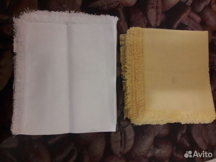 Салфетки сервировочные лен СССР,ручная работа