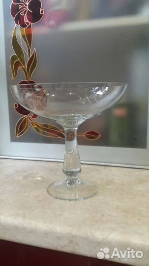 Ваза на высокой ножке СССР