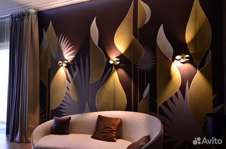 Роспись стен, барельеф, картины