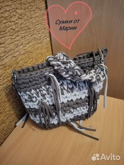 Сумка из трикотажной пряжи
