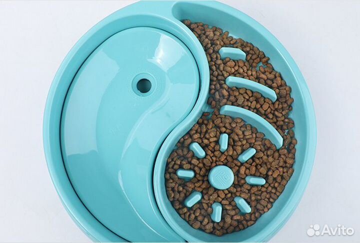 Миска для медленного кормления с отсеком для воды
