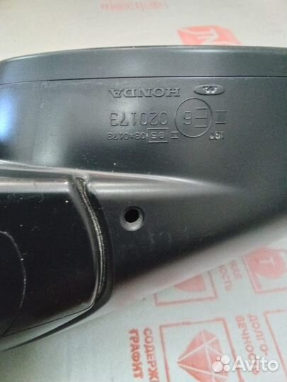 Зеркало правое Honda аккорд 8