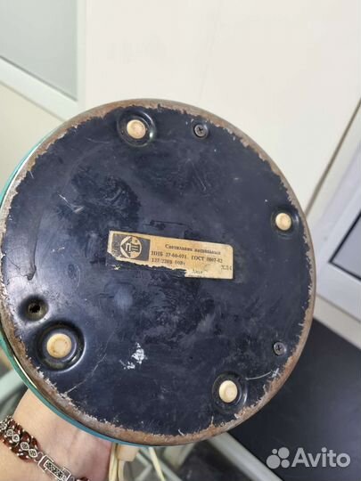 Старинная лампа, времён ссср. Большая, тяжёлая