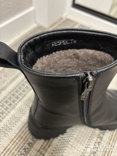 Полусапоги женские зимние натуральная кожа 38