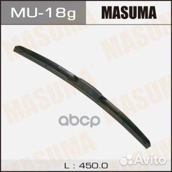 Щетка гибридная 450mm, под крючок MU18G Masuma