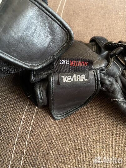 Перчатки мото фирменные кожаные kevlar hunter