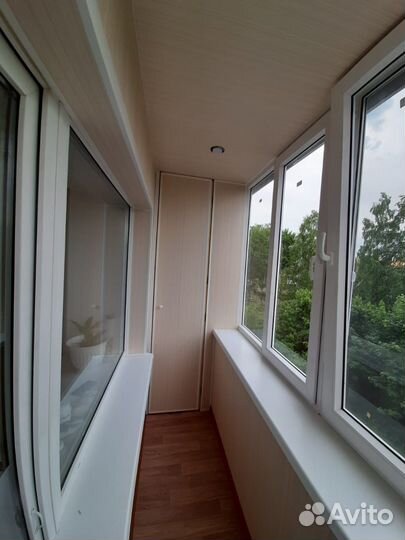 Балконные окна под обшивку и утепление балкона