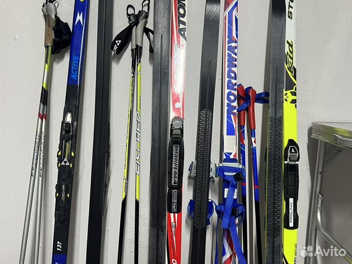 Беговые лыжи конек и классика 120-130