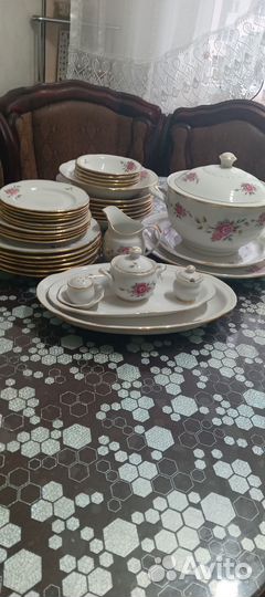 Сервиз столовый СССР на 6 персон с супницей