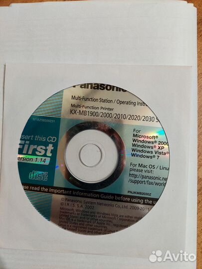 Лазерный Принтер Panasonic KX-MB 2020