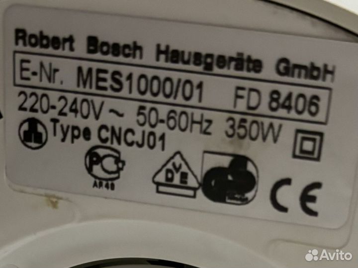 Соковыжималка bosch mes 1000/01