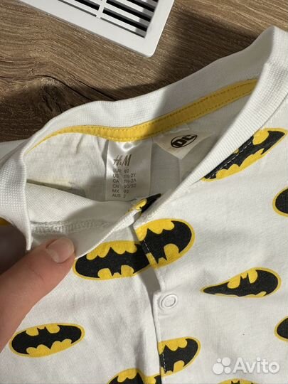 Пижама/песочник бетмен hm 92