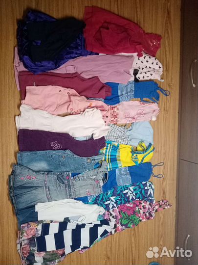 Большой пакет одежды для девочки от 18мес. до 4л