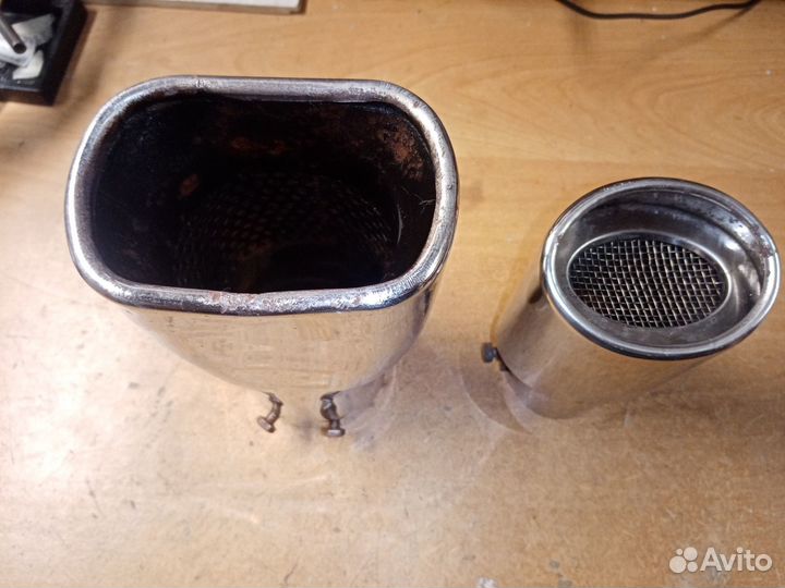 Насадка на глушитель хром