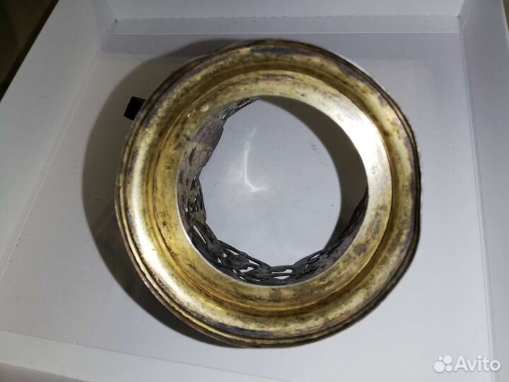 Старинный серебряный подстаканник