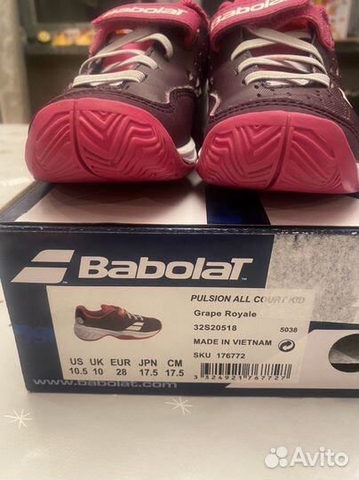 Кроссовки детские для тенниса babolat 28
