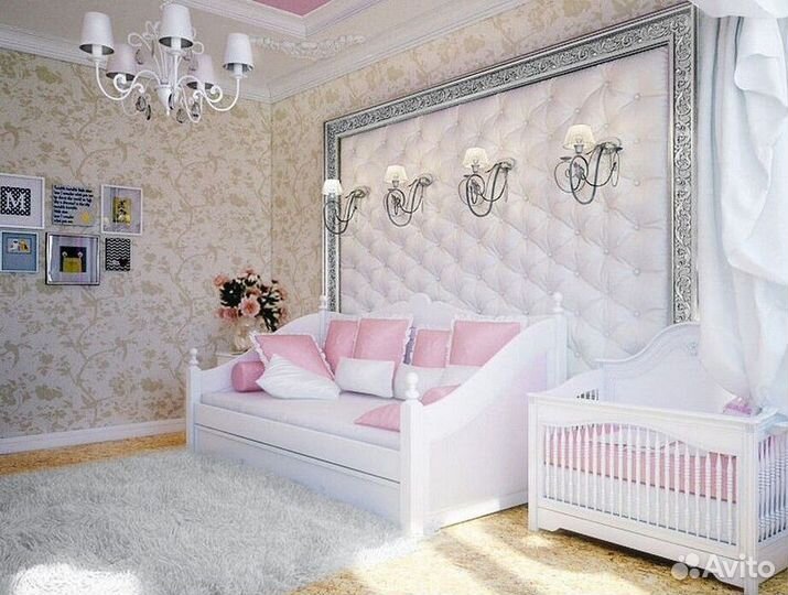 Мягкие стеновые панели, кровати, изголовья