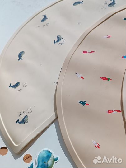 Силиконовый коврик на стол для прикорма малыша