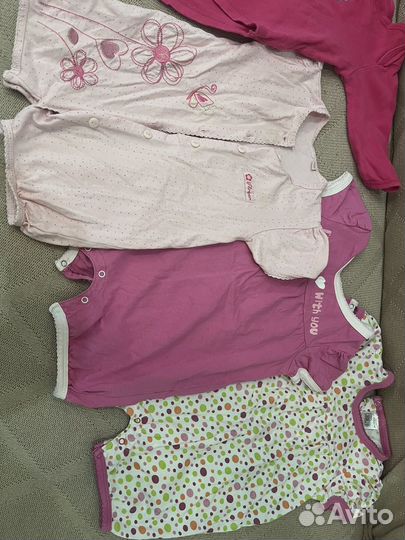 Одежда пакетом на девочку 6-9 месяцев