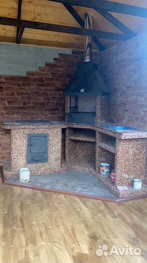 Модульный комплекс барбекю, печь под казан,гриль