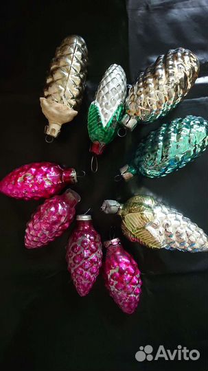 Шишки Юла елочные игрушки СССР
