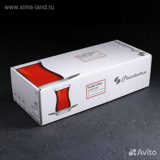 Сервиз чайный Ring, 12 предметов: стакан чайный 16