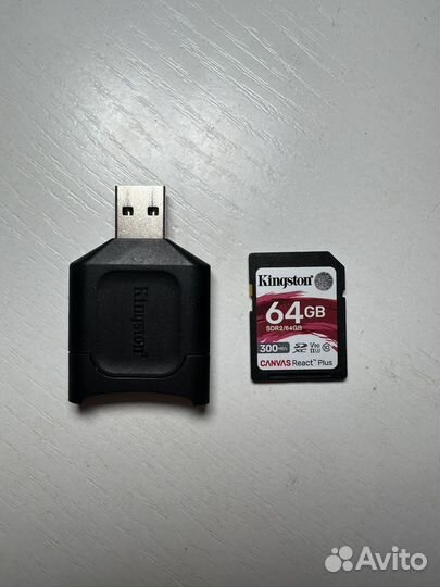 Карта памяти Kingston Canvas 64Gb SDR2/64GB