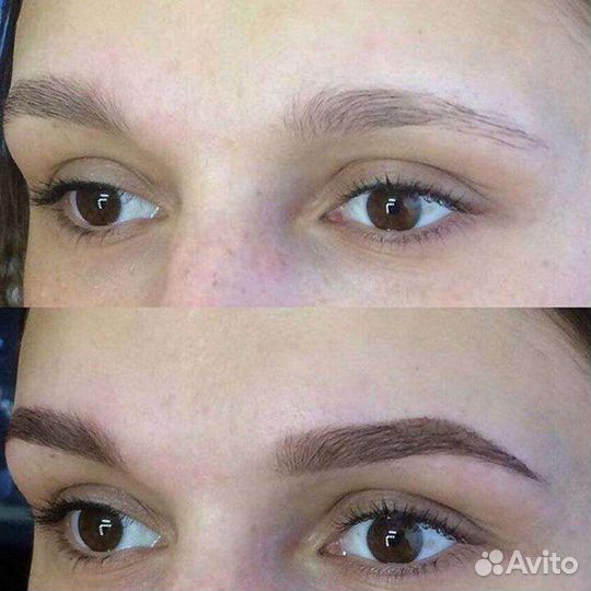 Ламинирование ресниц.Коррекция бровей