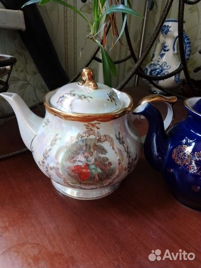 Коллекция за варочных чайников. ГДР. Гжель. лфз