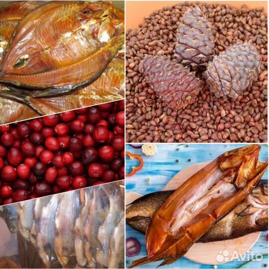 Рыба, ягоды, орехи
