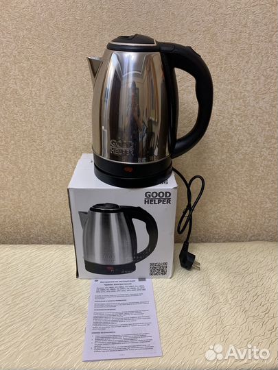 Электрочайник ввк EK1760S черный и серебристый