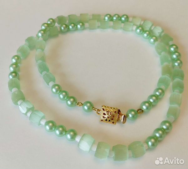 Бусы сатиновые