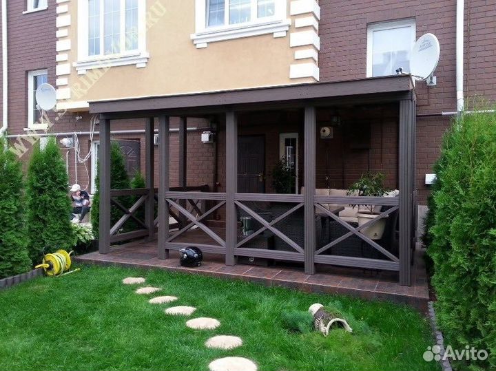 Строительство террас веранд пристроек