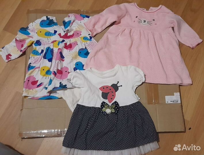 Вещи пакетом на девочку от4 мес до 1 года