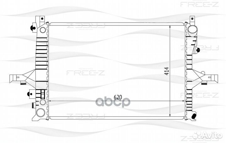Радиатор volvo S60/S80/XC70 98- KK0213 KK0213 F