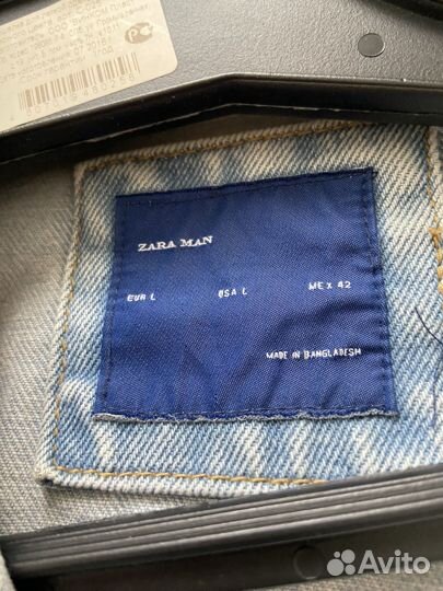 Джинсовка zara мужская