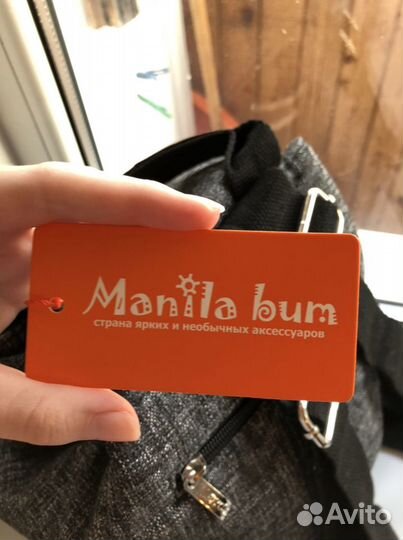 Рюкзак из льна ручной работы