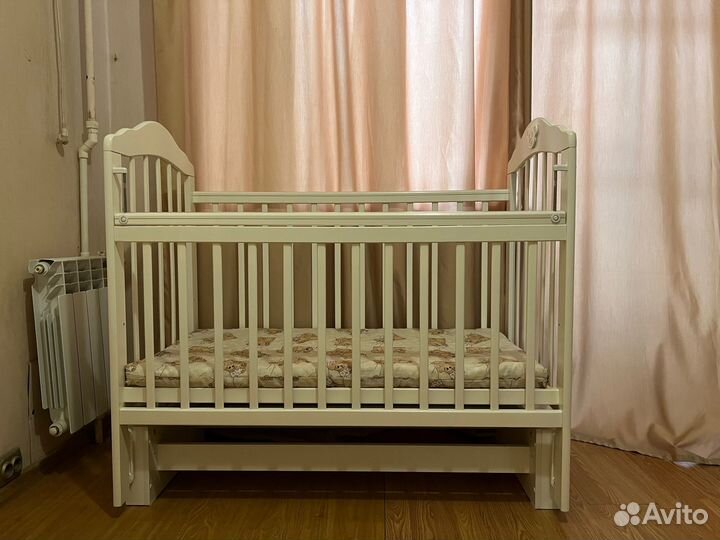 Детская Кроватка + Матрас В Подарок