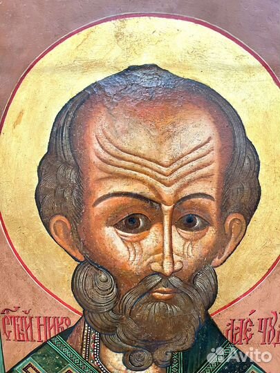 Икона Св.Николай Чудотворец 19 век