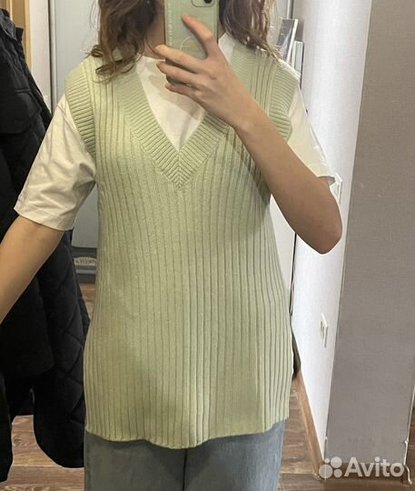 Жилетка вязаная h&m