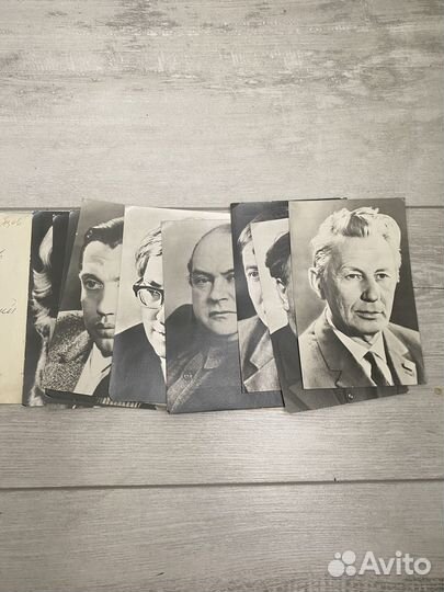 Советские поэты открытки СССР 1980г