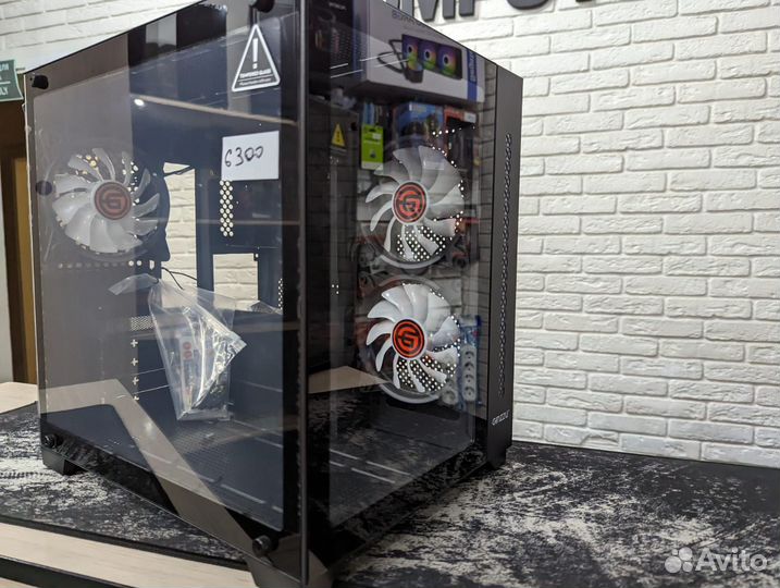 Новый Корпус Ginzzu v350 Черный Кубик argb 3X Fun