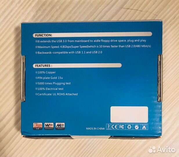 Передняя панель USB 3.0