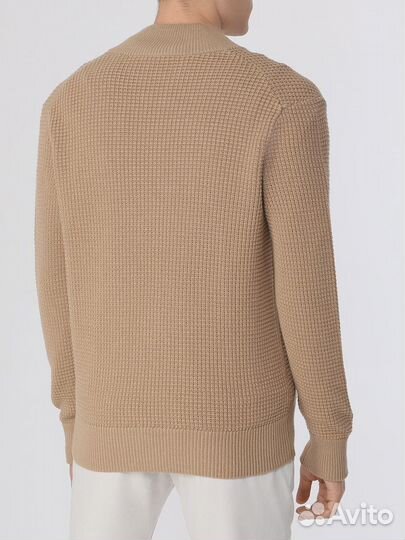 Кардиган из хлопка и шерсти Boss