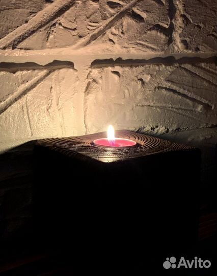 Подсвечник деревянный